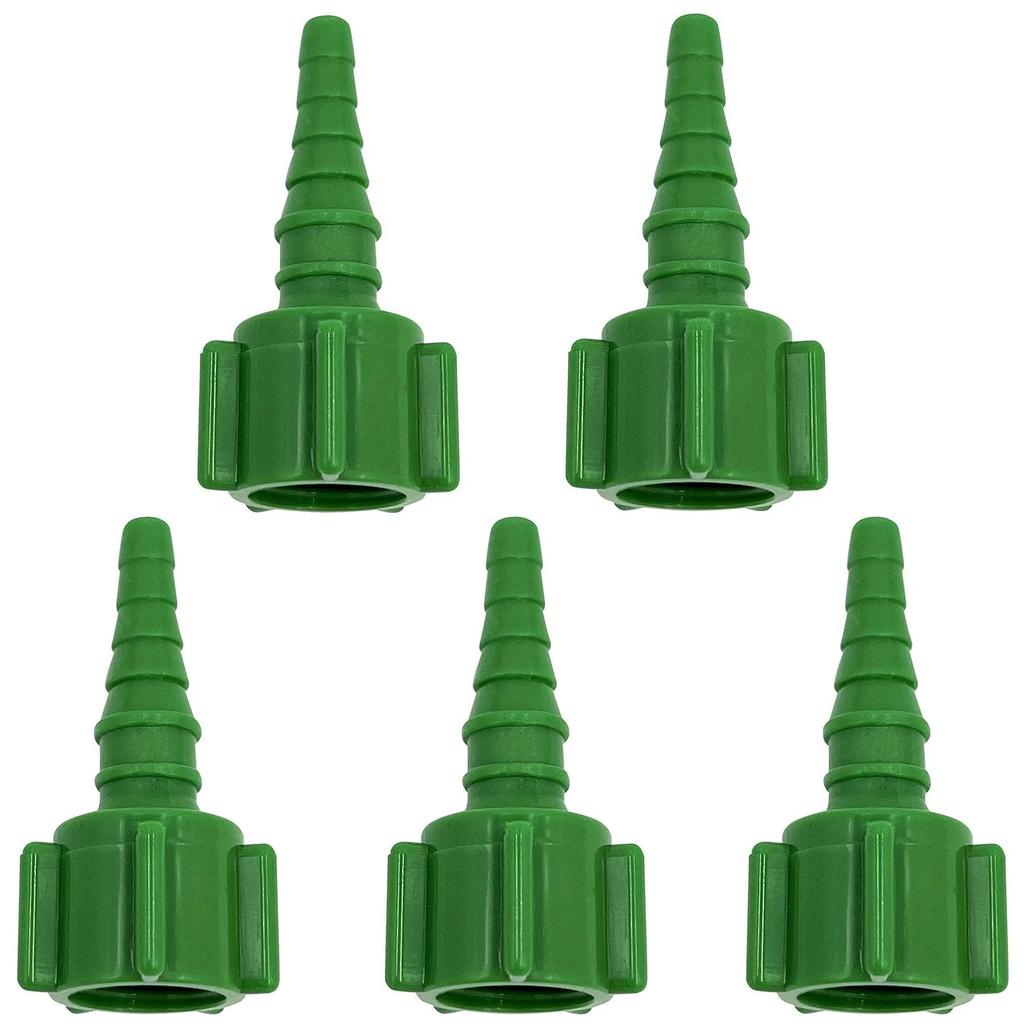5 Pack Oxygen Tubing Swivel Nipple Christmas Tree Connectors Barbed Leak Free Quick Attach Standard Size Easy To Install For Flexible Hoses In Home Medical Lab Aquarium And DIY Projects