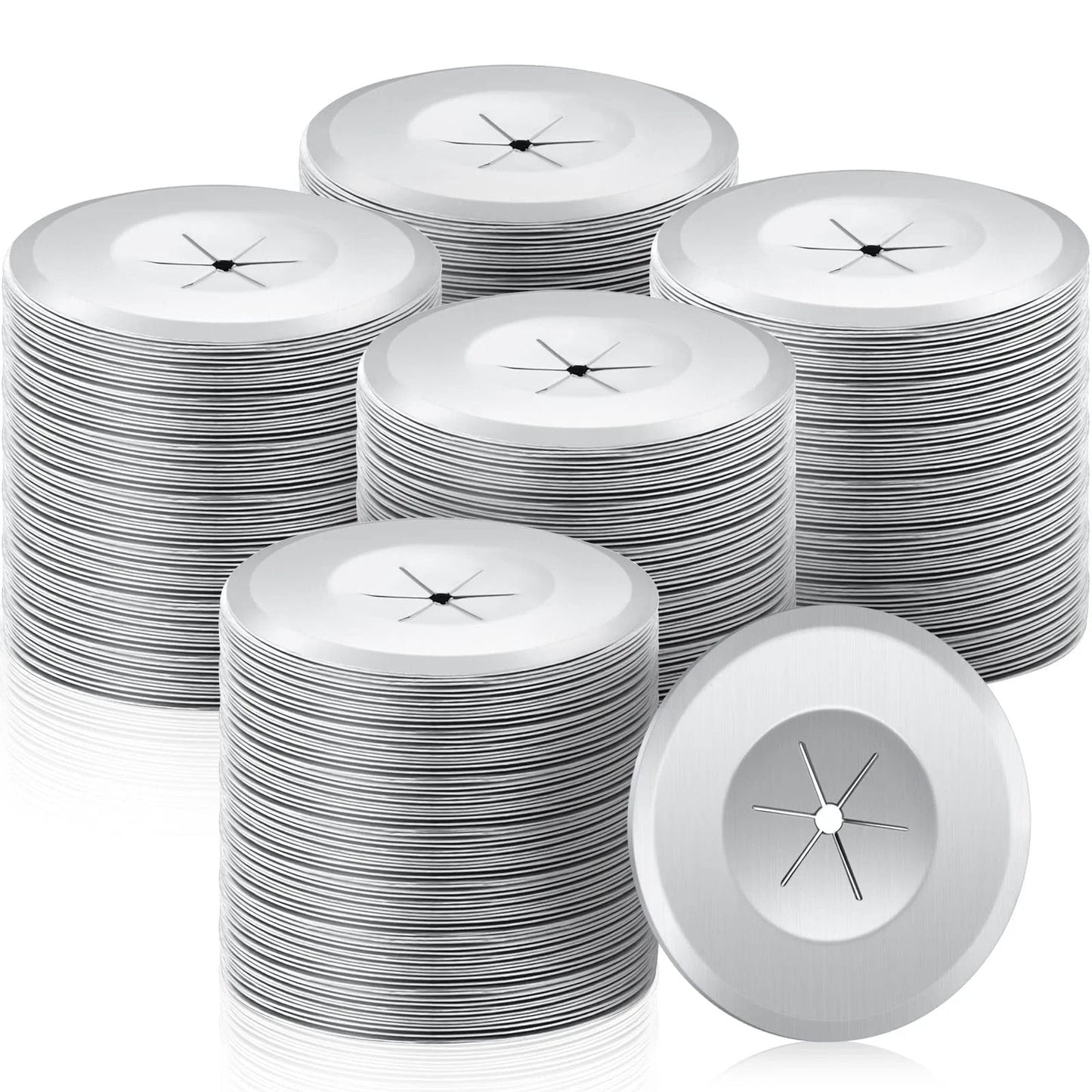 1.5 Inch Perforated Insulation Pins With Self Locking Washers Galvanized Steel Flat Round Plaster Washers For Wall And Ceiling 1000 Piece Pack Heavy Duty Construction Hardware