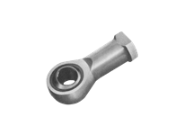 PHSB6 inch rod end insert with female right-hand thread, single bearing, 3/8 in bore, zinc chromate plated