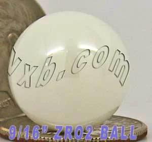 9/16 inch = 14.288mm Loose Ceramic Balls ZrO2 Bearing Balls