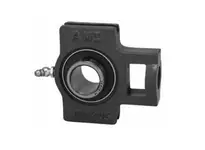 1/2 in (12.7 mm) Kanigen-plated insert single set-screw ball bearing with nickel-plated cast iron housing, narrow slot take-up