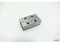 Crossed Roller Way Unit CRWU40-65, Single Linear Slide Unit, 40 mm Width x 65 mm Length x 21 mm Height, metal block with mounting holes