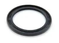 Single lip oil seal OS Metric Series OS50657, 50 mm ID x 65 mm OD x 7 mm width, rubber with steel reinforcement, side view