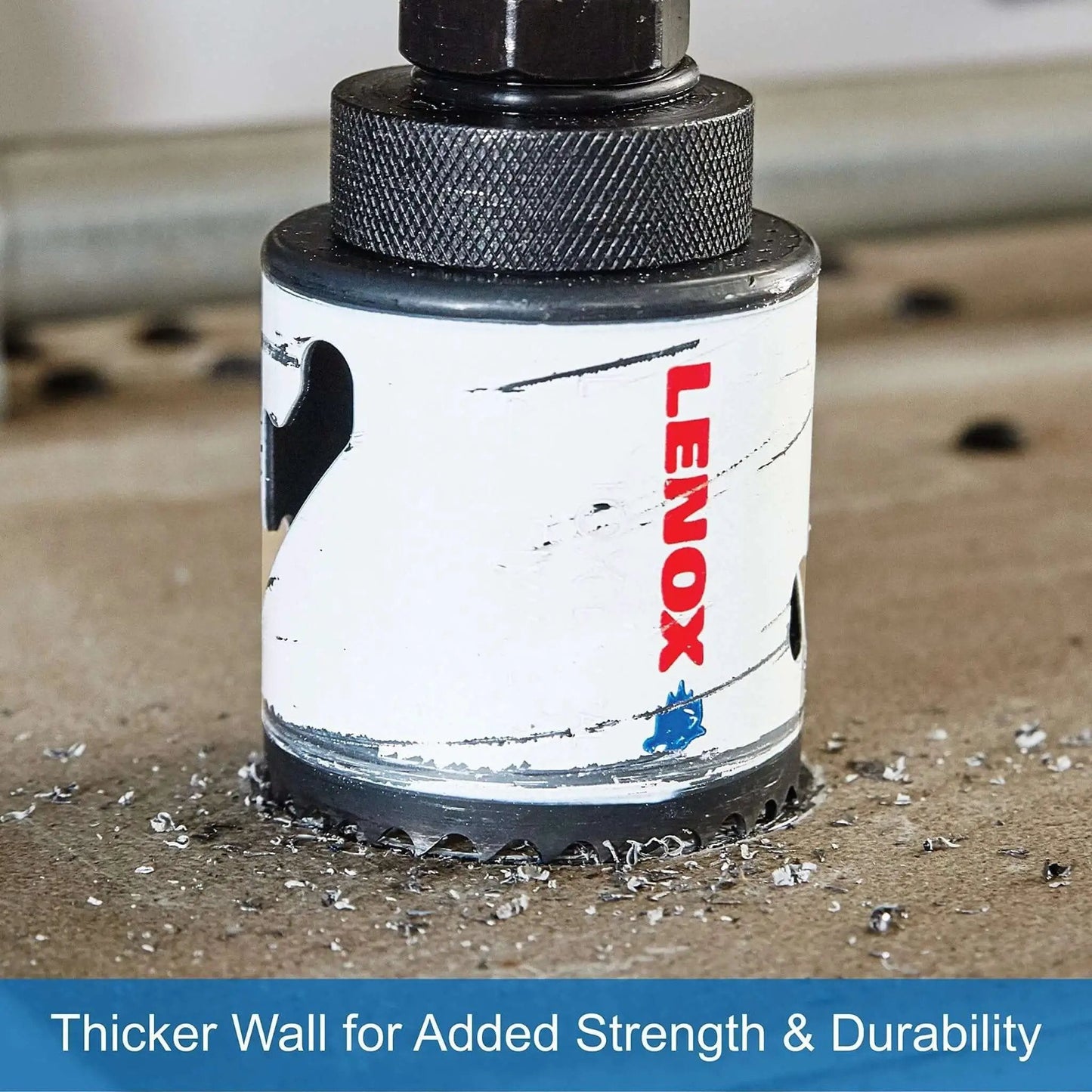 Built Tough Bi Metal Hole Saw With Speed Slot For Metal 2-1/8 Inch Arbored 50 Percent Longer Life Thicker Wall Larger Sharp Teeth