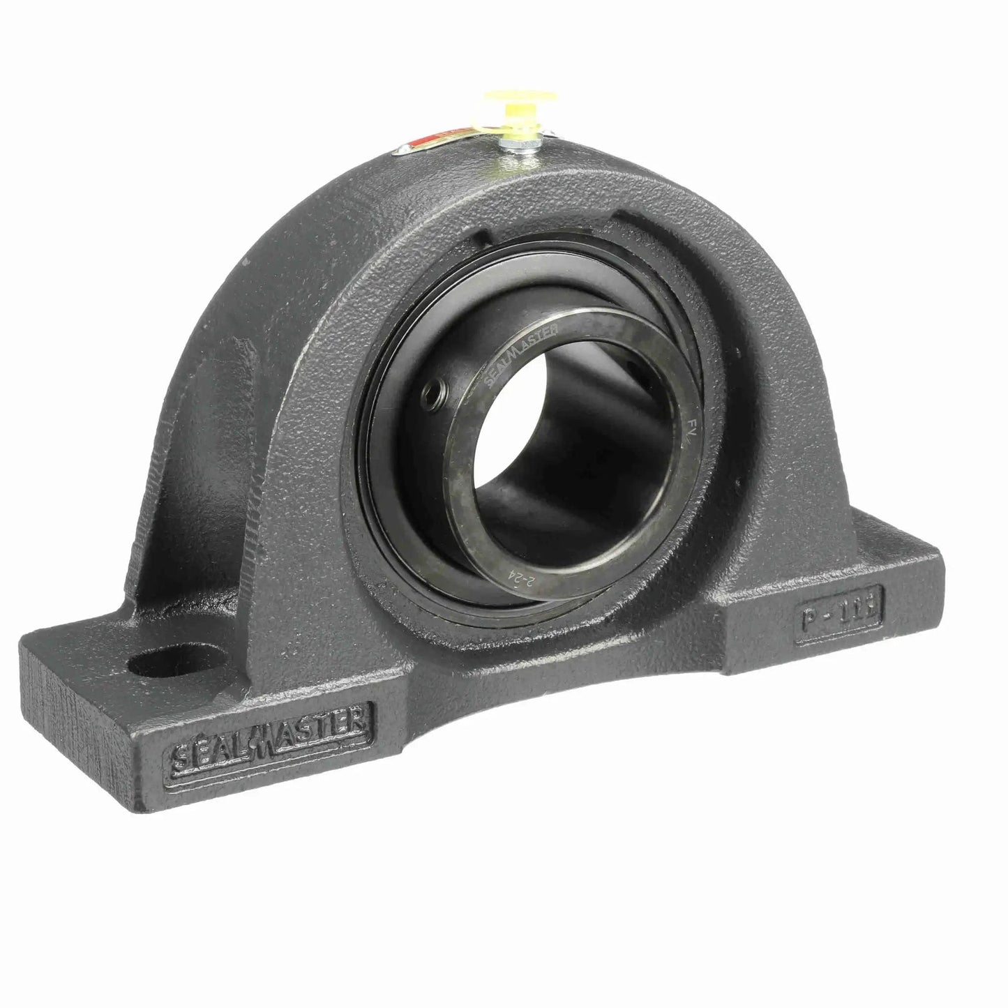 Mounted Cast Iron Pillow Block Bearing With Sealmaster Two Bolt Housing And Setscrew Lock for reliable medium duty support