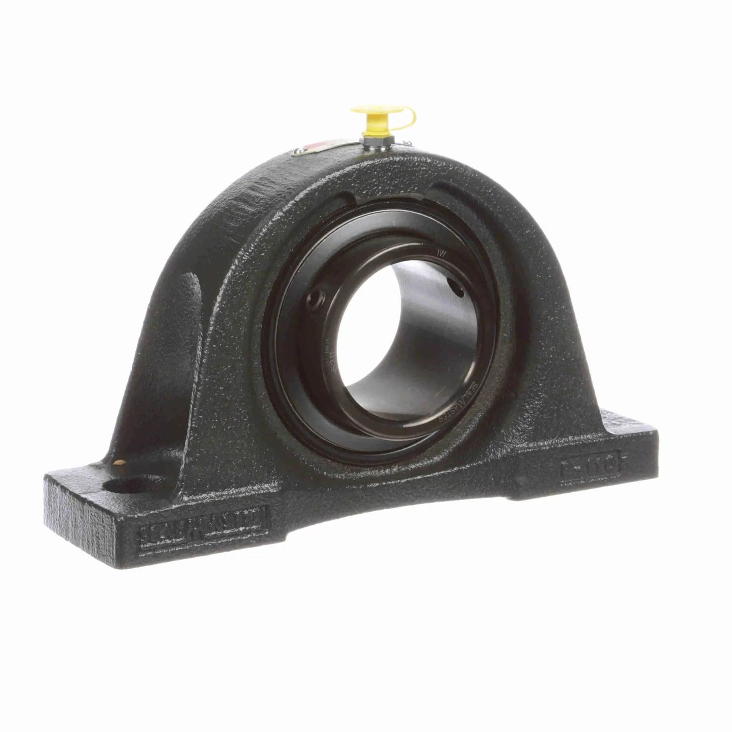 NP-211 Sealmaster Mounted Cast Iron Two Bolt Pillow Block Ball Bearing With Setscrew Lock Black Oxide Finish for Industrial Use