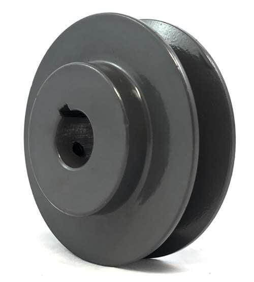 BK45-7/8" ID 7/8" ( 0.875" ) Bore cast iron Solid Pulley - 4.25" OD for V-belts size 4L, 5L (BK4578)