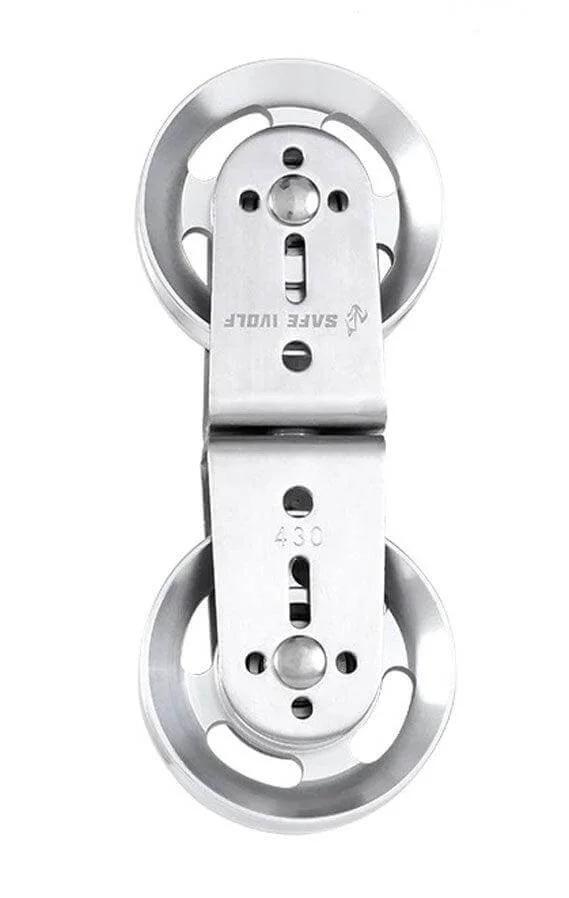 Fitness Double Pulley for DIY Home Gym Cable Machine Double Wheel Bearing Pulley 12x88x15mm