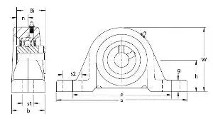 UCLP212-37 Bearing Pillow Block 2 5/16" Ball