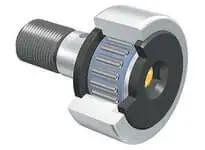 Single caged CF-B cam follower bearing CF30-1BUUR - sealed hex stud roller bearing M30x1.5, 85 mm roller, 35 mm width, high carbon steel