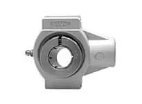Accu-Loc concentric collar wide slot take-up unit, single unit, 3/4 in (19.05 mm) shaft UE204-12MZ20 Kanigen-plated sealed ball bearing, black WTPL204 polymer housing