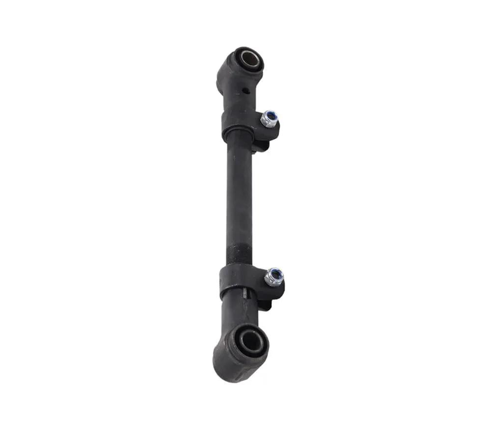 18.50"-21" Adjustable Torque Arm/Rod, black with rubber bushings, visible on white background, Replaces Mack 0587-25731
