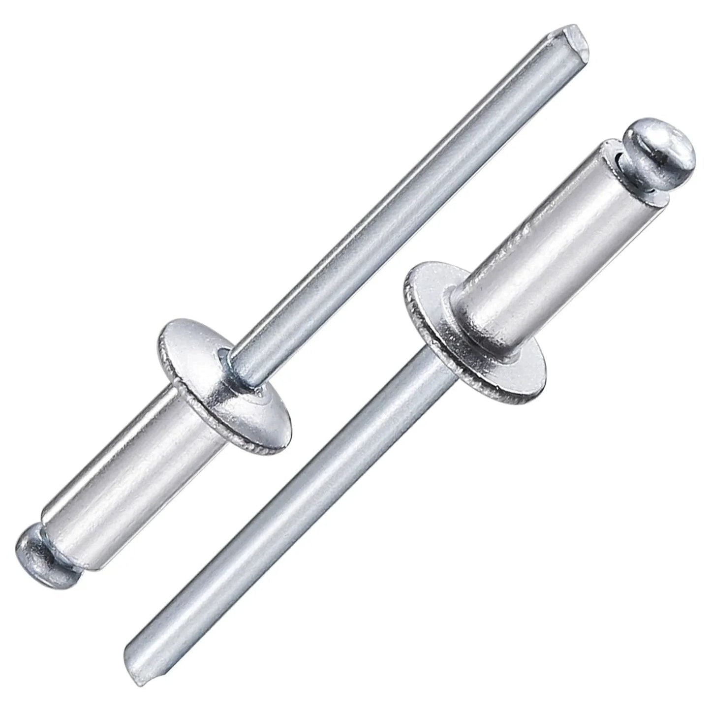 250 Pack Aluminum Blind Rivets Three Sixteenths By One Half Inch With Aluminum Grip And Steel Mandrel