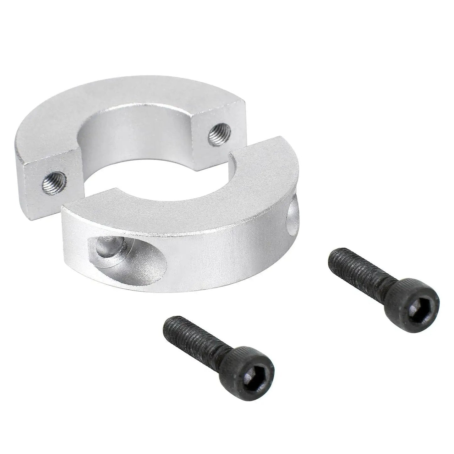 Pack Of Four Split Shaft Collar Bore 14mm Aluminum Alloy Two Halves Clamping Collar For Shaft With 35mm Outer Diameter And 12mm Thickness Plus M4 Set Screws Built To Last Lightweight Yet Sturdy For Precision Machinery And DIY Projects