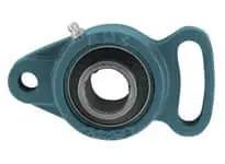 1-1/4 in Wide Inner Ring Set Screw 2-Bolt Flange Bearing UC206-20 FA206 Cast Iron Housing, front view