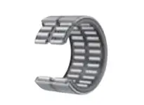 Caged Machined Needle Roller Bearing RNA49/42UU Single Bearing, 50 mm ID x 65 mm OD x 22 mm Width, high carbon steel, side view