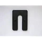 Black shim from Plastic U Shims Variety Pack Blue One Sixteenth Inch Red One Eighth Inch Black One Quarter Inch Shims In Three By Four Inch Size