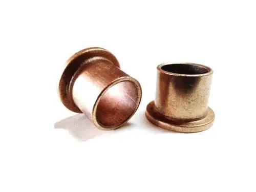 Self Lubricating Bronze Sleeve Bearing With Flange SAE 841 Bronze Bushing Oil Impregnated With 30W Oil 0.627 In ID 0.753 In OD