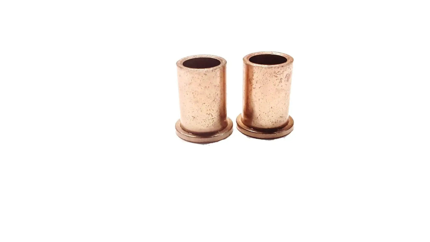 Two Three Eighths By One Half By Three Quarters Inch Bronze Sleeve Bearing With Flange Bushing Self Lubricating SAE 841 Oil Impregnated