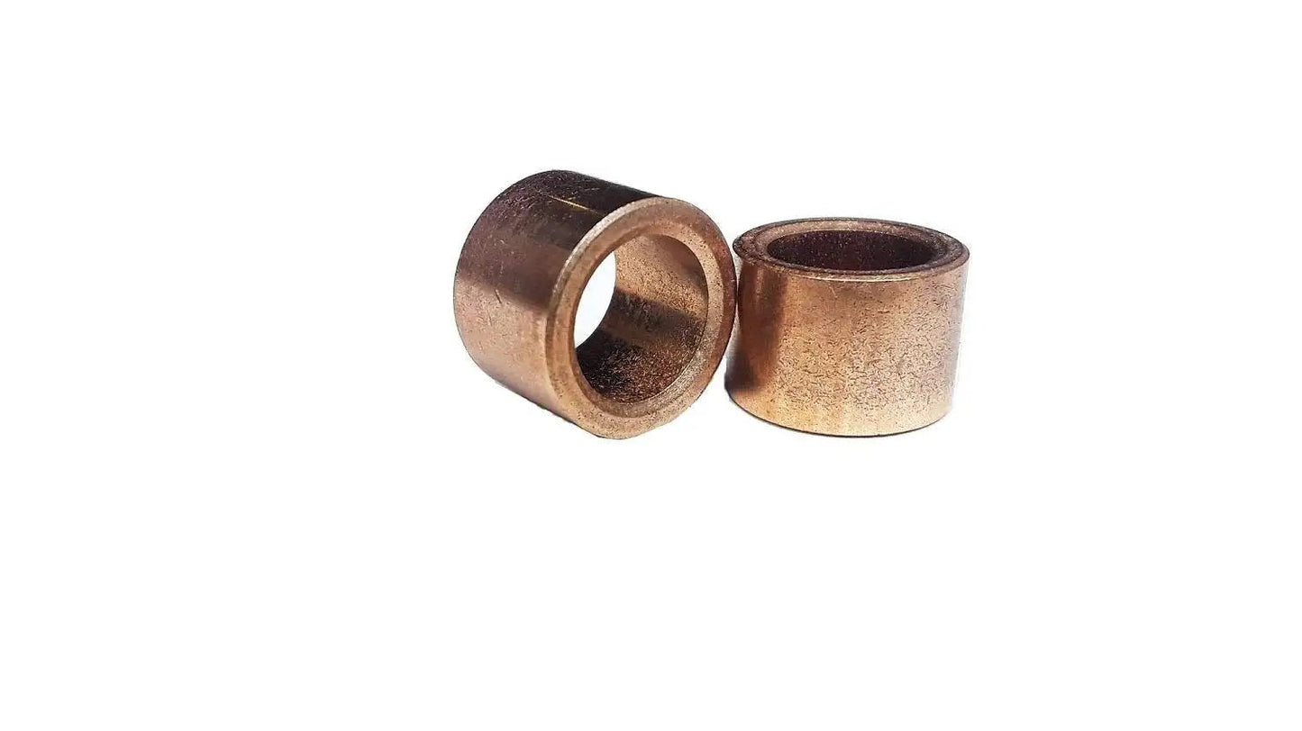 Self-Lubricating Bronze Sleeve Bearing SAE 841 7/16 By 5/8 By 7/16 Inch ID By OD By OAL, oil impregnated