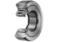 NAST40ZZUU roller follower, metric separable caged cylindrical bearing, 40 mm ID sealed with oil hole, close-up view