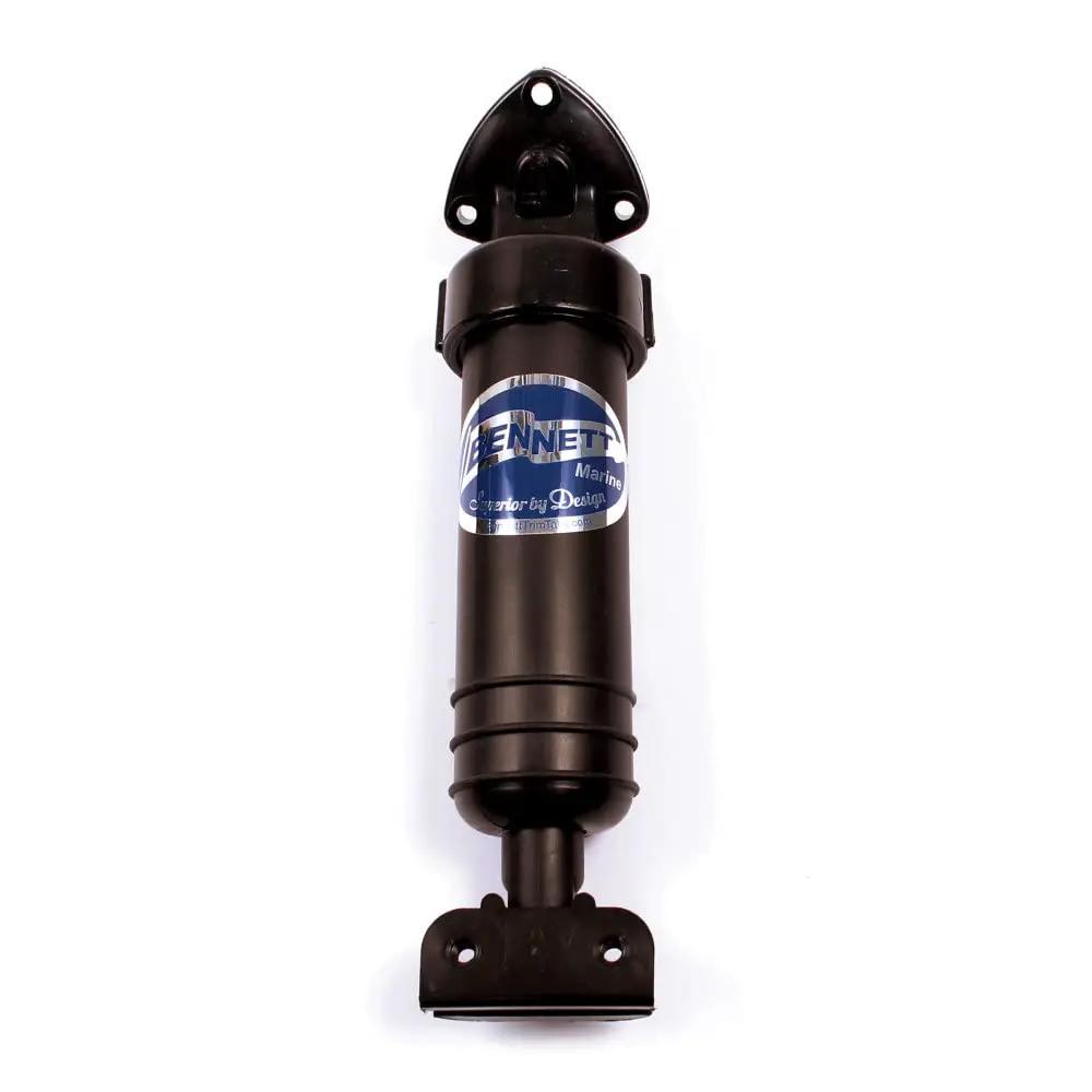 Compact Small Hydraulic Actuator Assembly A1200S for Boats Brown Nylon and Fiberglass Cylinder Front View
