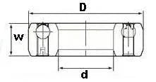 CSK30PP One-Way Bearing - Keyway Sprag Freewheel Backstop Clutch