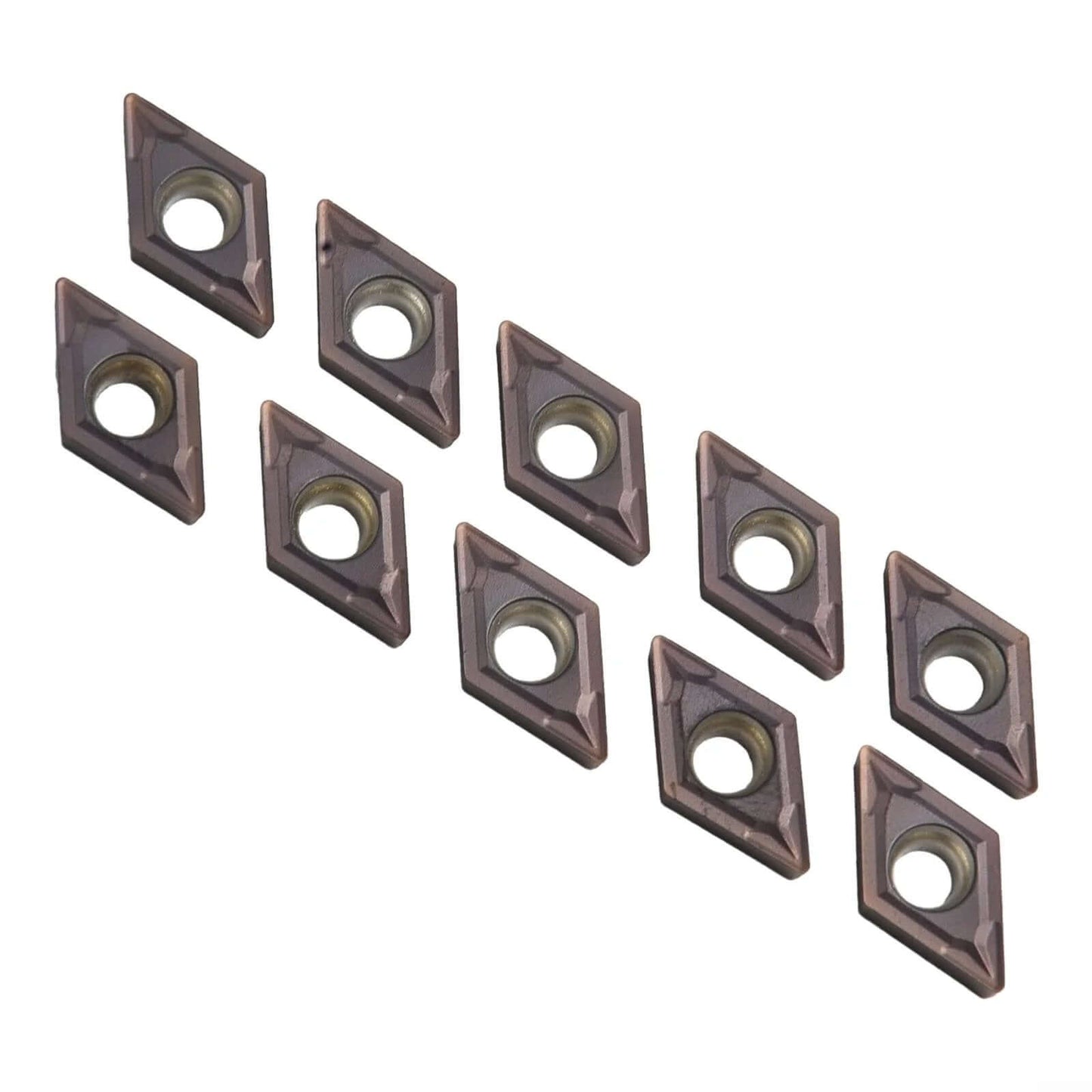 10 Pack DCMT070204-SM Carbide Indexable Inserts For Lathe Turning And Milling Pro Grade Precision For Stainless Steel Long Lasting Wear Resistant Compatible With SDJCR SDNCN SDQCR Tool Holders