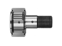 Eccentric Stud Metric Cam Follower CFES16, Caged High Carbon Steel Roller Bearing, Cylindrical Outer Ring, Shielded Screwdriver Slot