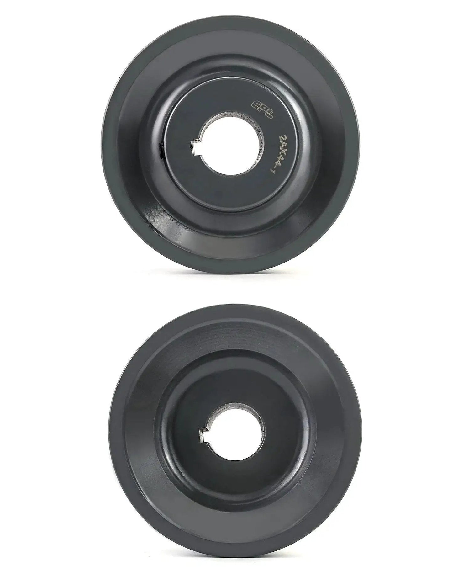 Double Groove Pulley For A Belts With 4.25 Inch OD And 1 Inch Bore AK Fixed Bore Pulley By QWORK 2AK441 in cast iron.
