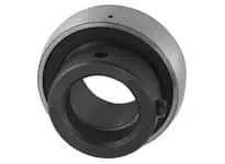 45mm eccentric locking collar ball bearing insert, narrow inner ring, spherical OD, contact seal, relubrication, standard duty, single unit KH209