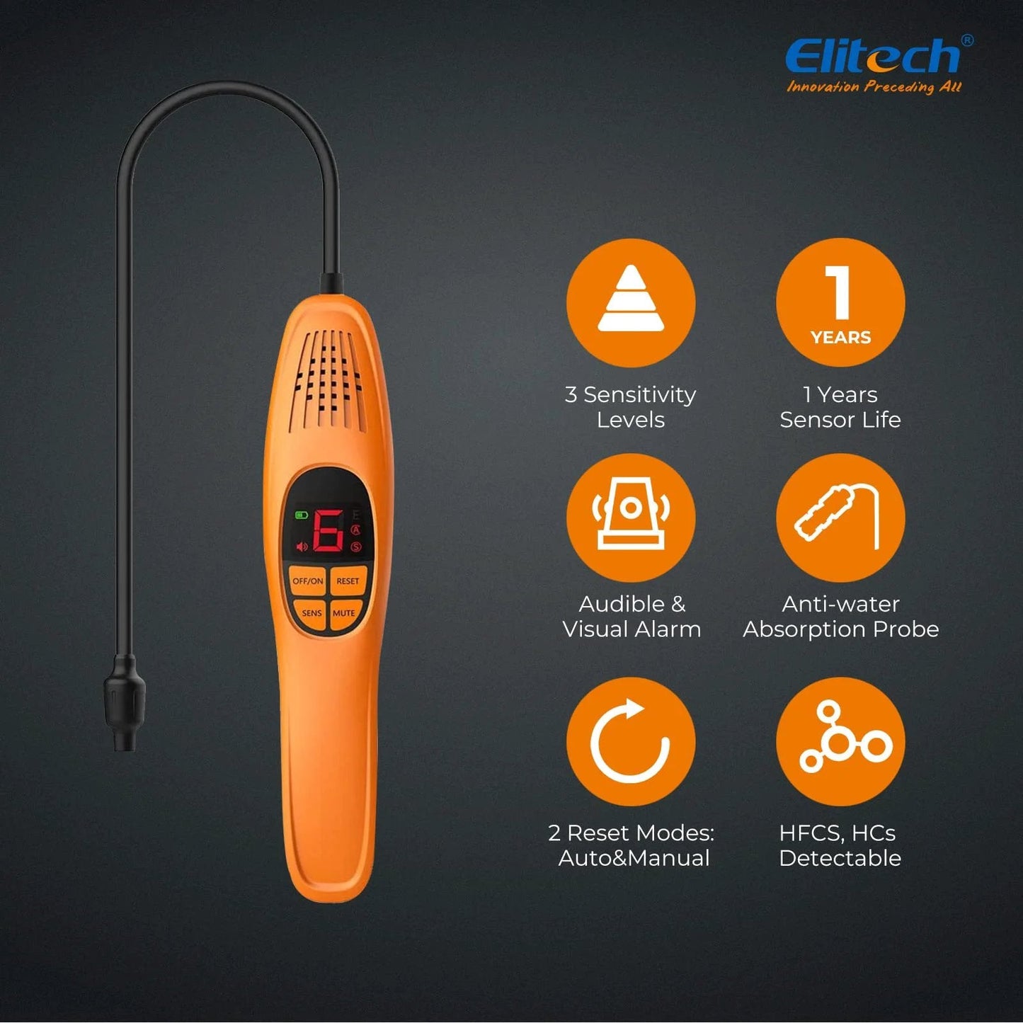 Top Pick Auto Refrigerant Leak Detector With Heated Diode Sensor For Car Air Conditioning Systems detecting R134A R410A R1234YF R600a R290 with visual display.