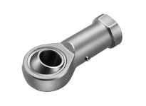 Single PHS28 lubrication-type insert with female right-handed thread M27x2, 28 mm bore, zinc chromate plated metric spherical rod end.