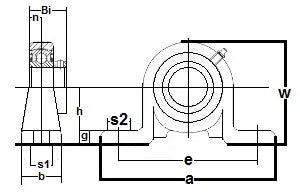FHSPW205-13 Pillow Block Ductile 13/16 Bearing