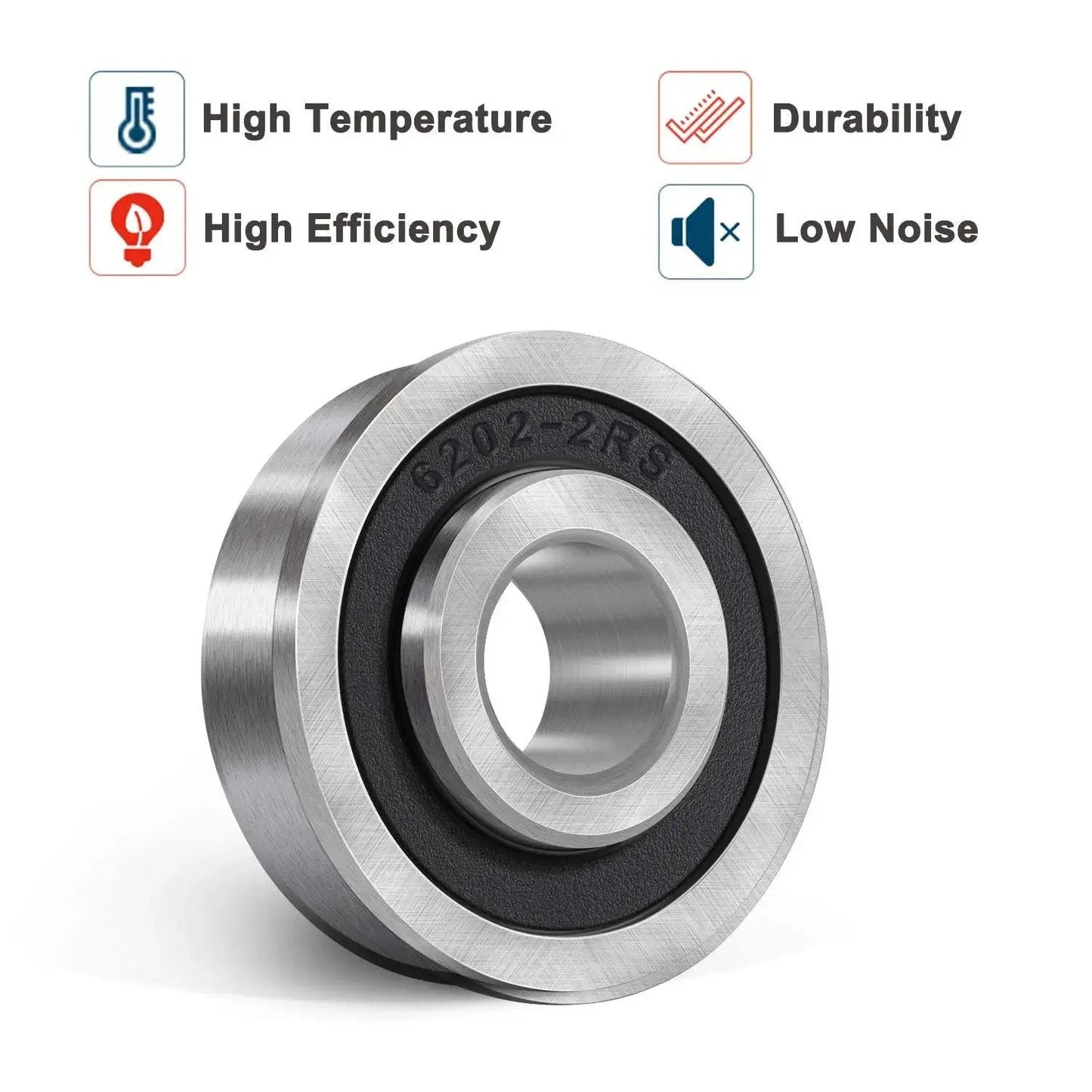 Beefed Up Heavy Duty 10 Pack Flanged Ball Bearings One Half Inch Bore And One And Three Eighths Inch Outer Diameter Double Seal Deep Groove For Lawn Mowers Replacement Marathon Compatible Quiet High Speed Performance Durable Steel
