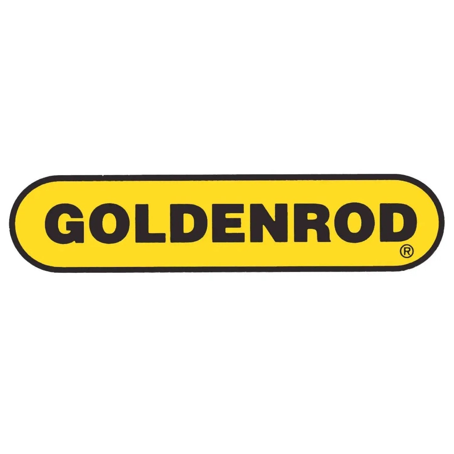 Yellow oval logo with the word 'GOLDENROD' in bold black letters.
