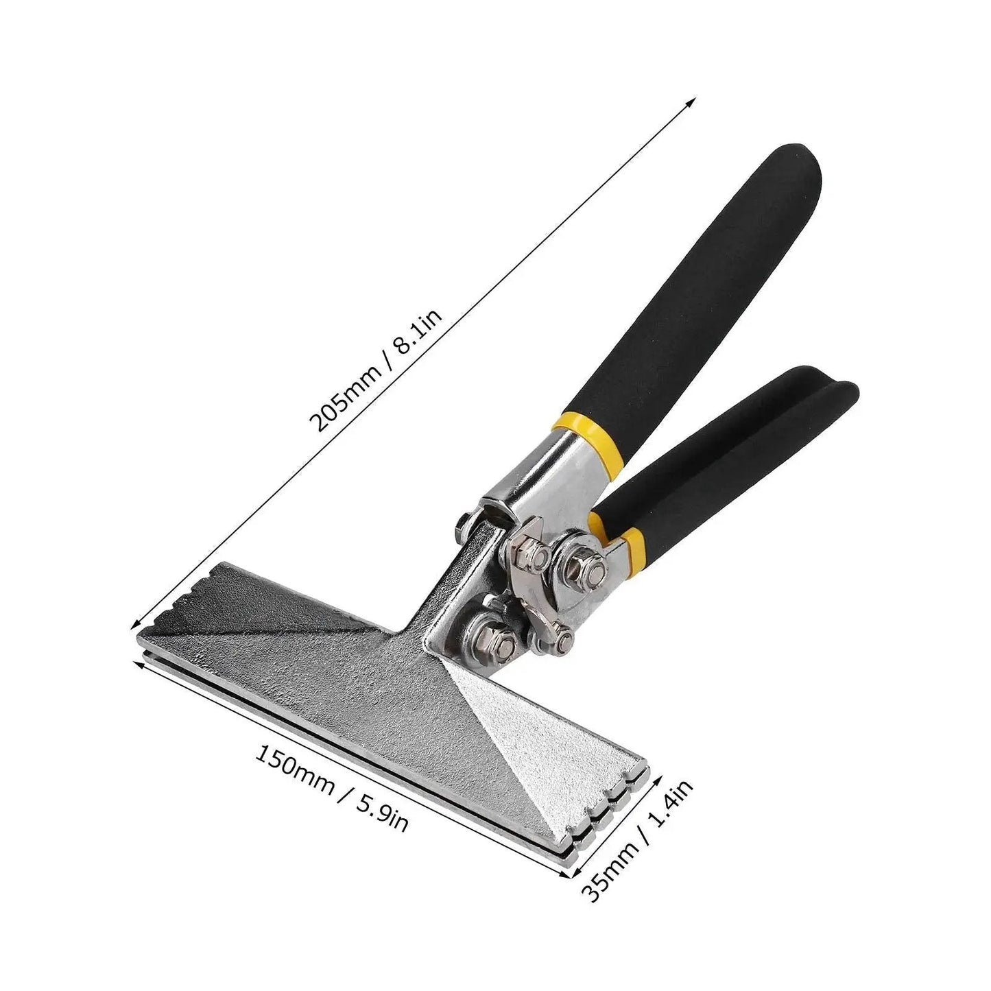 Hand Seamer and Sheet Metal Bender Tool With Non Slip Grip Handle, Adjustable Clamping Depth For Precise Bends And Seams