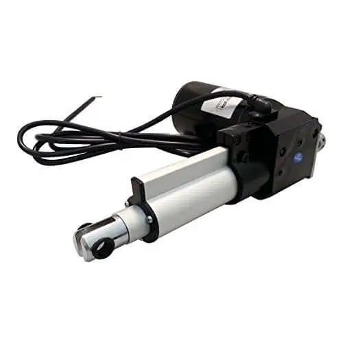 Heavy Duty 1000lb 12V Rod Actuator With 18 Inch Travel Internal Limit Switches IP43 Rated Aluminum Shaft And Inner Tube High Performance 12V DC Motor Push 1000lb Pull 800lb 24V Optional