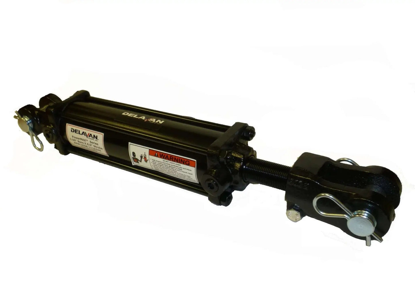 PowerMAX Two And A Half Inch Bore 8 Inch Stroke Beefy Hydraulic Tie Rod Cylinder With 2500 PSI Working Pressure ASAE Certified