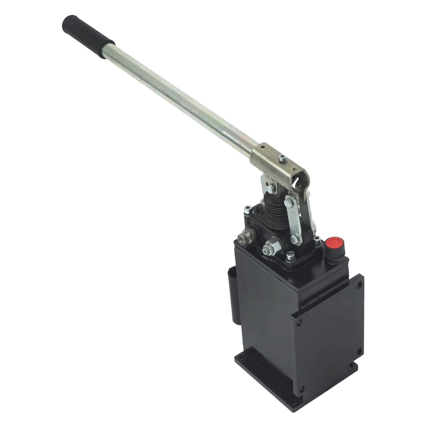 LiGuVCY Hydraulic Piston Hand Pump with Changeover Valve for Double Acting Cylinder, Manual Double Acting Hydraulic Pump with 1-Quart Steel Vertical Tank, 2.7 CID, 3,600 PSI, 3/8" NPTF