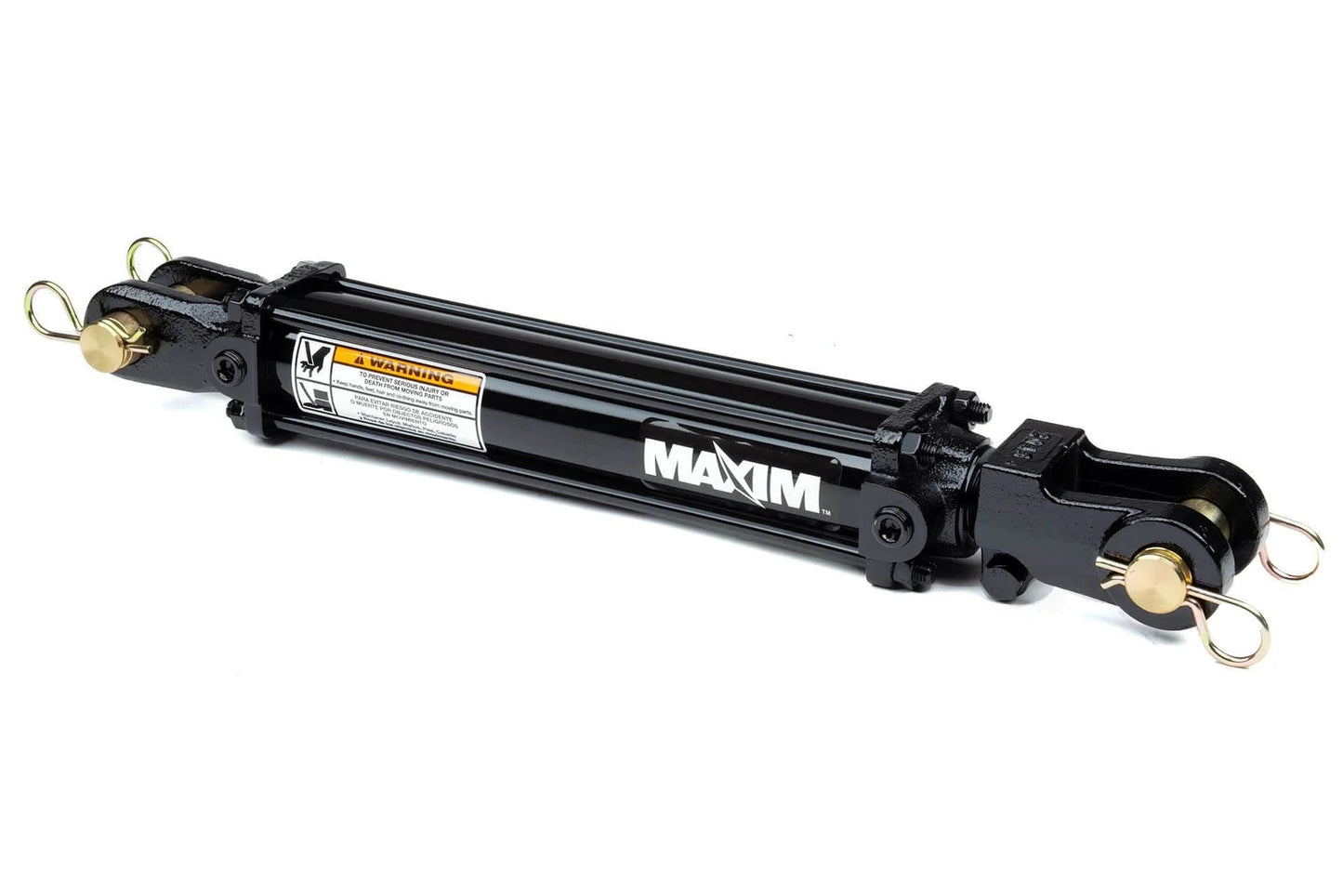 Hydraulic Tie-Rod Cylinder – Double-Acting – 2 Bore x 8 Stroke – 2500 PSI – 7850 lb Column Load – 18.25" Retracted – Side View