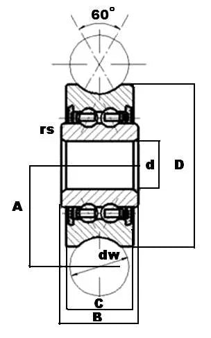 LFR50/8KDD 8mm ID x 6mm U-Groove Track Roller Bearing Track Bearing