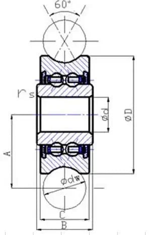 LFR5201-12KDD 12mm ID x 35mm U-Groove Track Roller Bearing Track