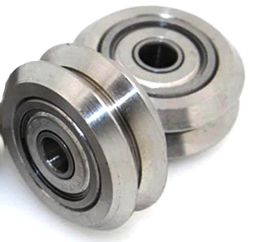 Linear Motion Guide Way 5x24.5x5.6mm V Groove Steel Track Roller Bearing
