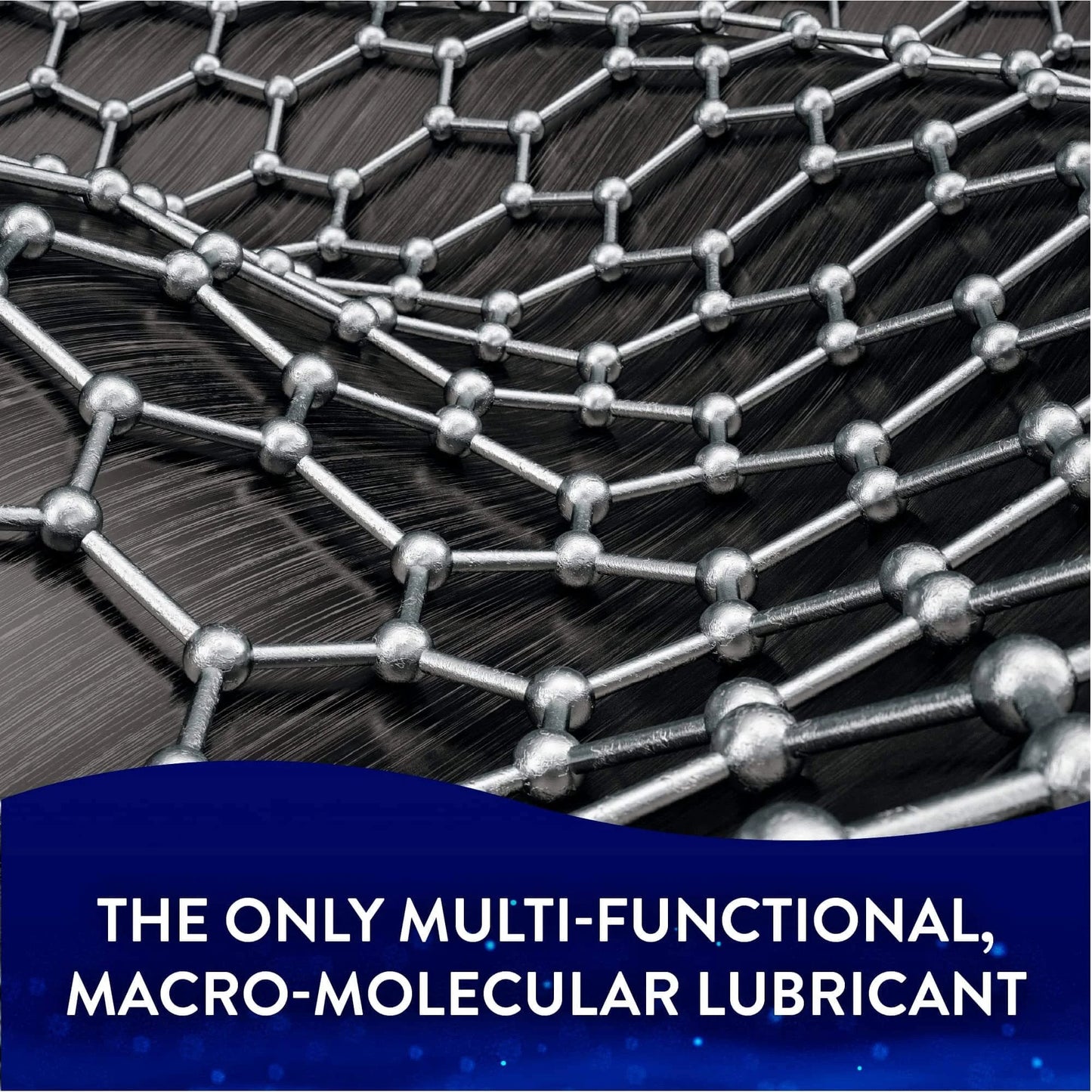 Close-up of macro-molecular structure representing AtomLube Ultra Heavy Duty Red Grease, waterproof & high temp lubricant.