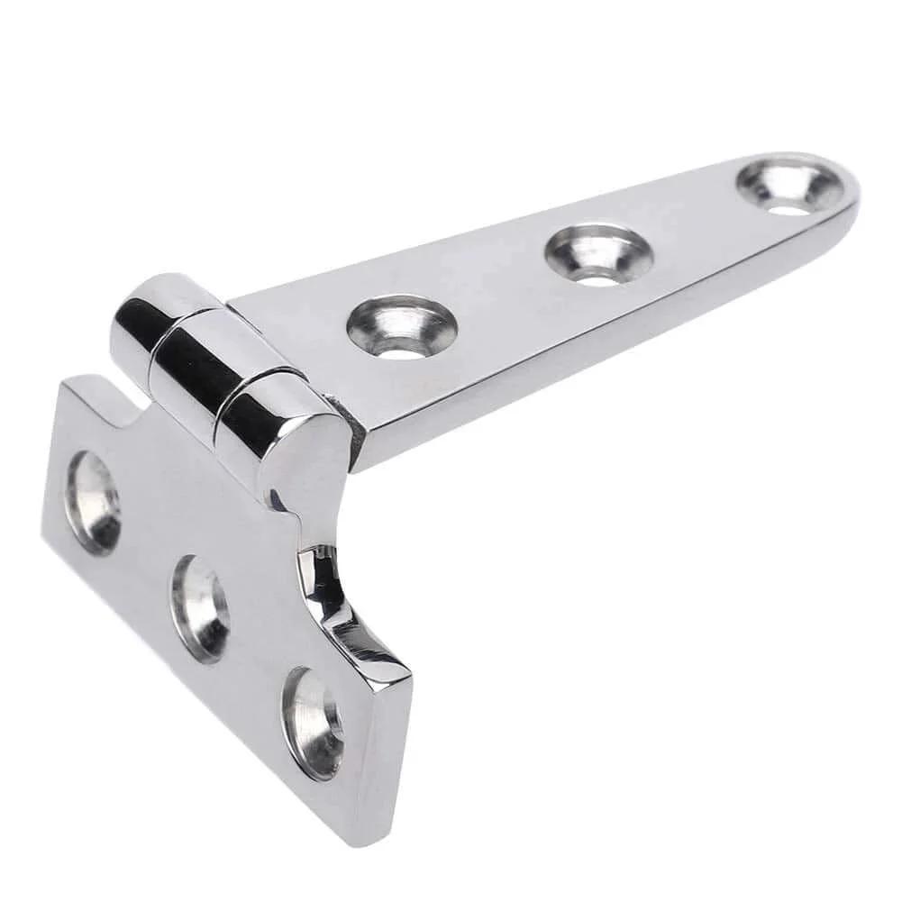 316 Stainless Steel T Hinge Resistance Mirror Polished Three Sizes For Cabinet Doors Garden Gates Boats And Yachts
