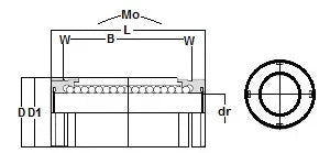 NB GM30WUU 30mm Slide Bush Ball Bushings Linear Motion Bearing