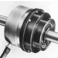 Side view of Nexen 912100 5H30PSP Single Position Tooth Clutch, Air Engaged, showing metal construction and thru-shaft layout.