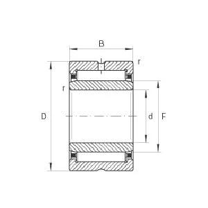 NKIS20 Needle Roller Bearing 20x42x20mm - Machined Type
