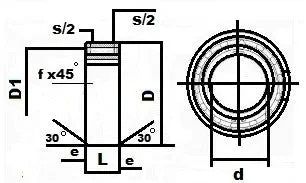 NSS60 One-Way 60x110x22 Bearing Support Required Backstop Clutch